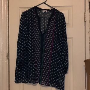Old navy New navy blue with burgundy blouse